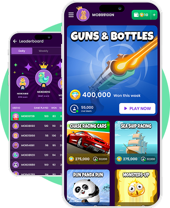 MobiBattle   -  Redefining  Gaming Engagement  & Monetization — solution illustration